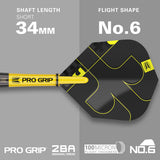 Bolide Void 04 SP Steel Tip Darts showing the included flight shape and shaft setup supplied with the darts