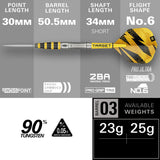 Target Buzz 03 Swiss Point 90% Tungsten Steel Tip Darts