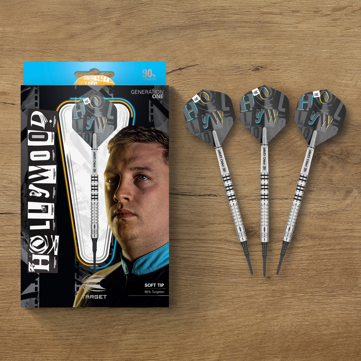 Chris Dobey G1 90% Tungsten Soft Tip Darts by Target – Double Top