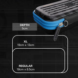 Target Chris Dobey Takoma Ghost Dart Case dimensions image showing product measurements and storage capacity