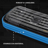 Target Chris Dobey Takoma Ghost Dart Case image highlighting the external materials, zip, handle, branding, and protective construction