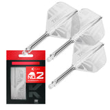 Target Printed Clear K-Flex Integrated Flights & Shafts No2