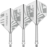 Target Printed Clear K-Flex Integrated Flights & Shafts No2