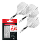 Target Printed Clear K-Flex Integrated Flights & Shafts No6