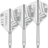 Target Printed Clear K-Flex Integrated Flights & Shafts No6