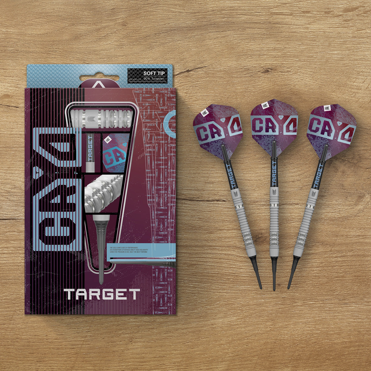 Cryo 13 darts lifestyle image featuring a premium electronic darts setup and modern playing environment
