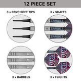 Cryo 13 Soft Tip Darts contents image displaying everything included inside the box