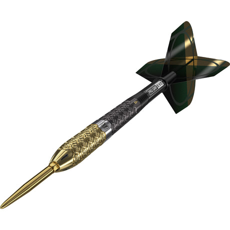 Cult Envy 02 Steel Tip Darts close up image highlighting the barrel grip texture and precision machining detail