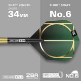 Cult SP02 darts flight and shaft specifications image displaying the included setup configuration