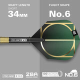 Cult SP03 darts flight and shaft specifications image displaying the included setup configuration