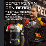 Target Dimitri Van Den Bergh 2025 Playing Shirt front view image showing the complete shirt design, colours, and sponsor logos