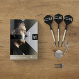Dimitri Van den Bergh 95K darts lifestyle image featuring a premium electronic darts setup and modern playing environment