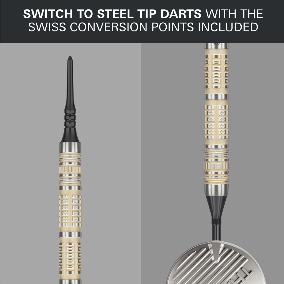 Dimitri Van den Bergh 95K point system demonstration image showing the dart point configuration