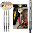 Dimitri Van den Bergh G1 Soft Tip Darts main product image showing the darts, packaging, flights, shafts, and included accessories