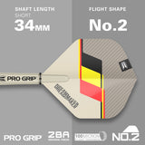 Dimitri Van den Bergh G2 darts flight and shaft specifications image displaying the included setup configuration