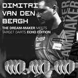 Dimitri Van Den Bergh x Echo Flights by Target image highlighting the compatible Target Dimitri Van Den Bergh x Echo dart range.