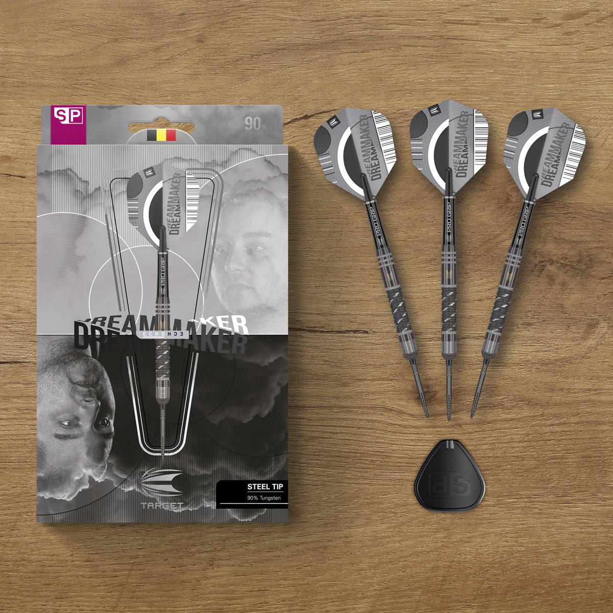 DIMITRI VAN DEN BERGH ECHO ダーツ Dimitri Van Den Bergh x Echo 90% Tungsten SP Steel Tip Darts by