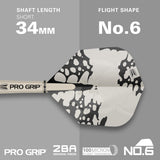 EXO 03 SP Steel Tip Darts showing the included flight shape and shaft setup supplied with the darts