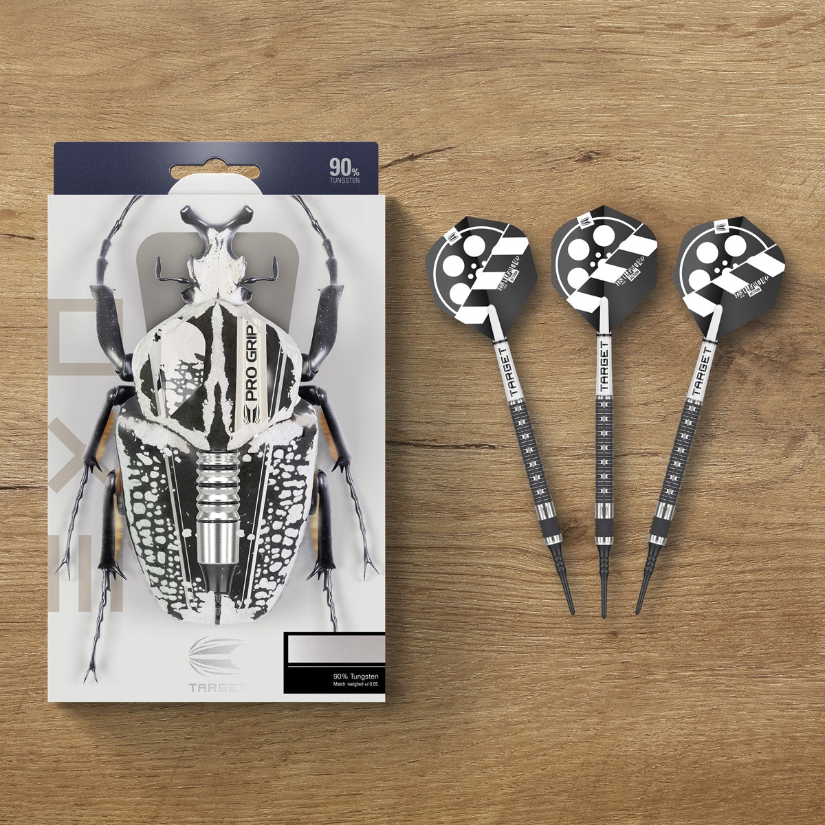 EXO 11 darts lifestyle image featuring a premium electronic darts setup and modern playing environment