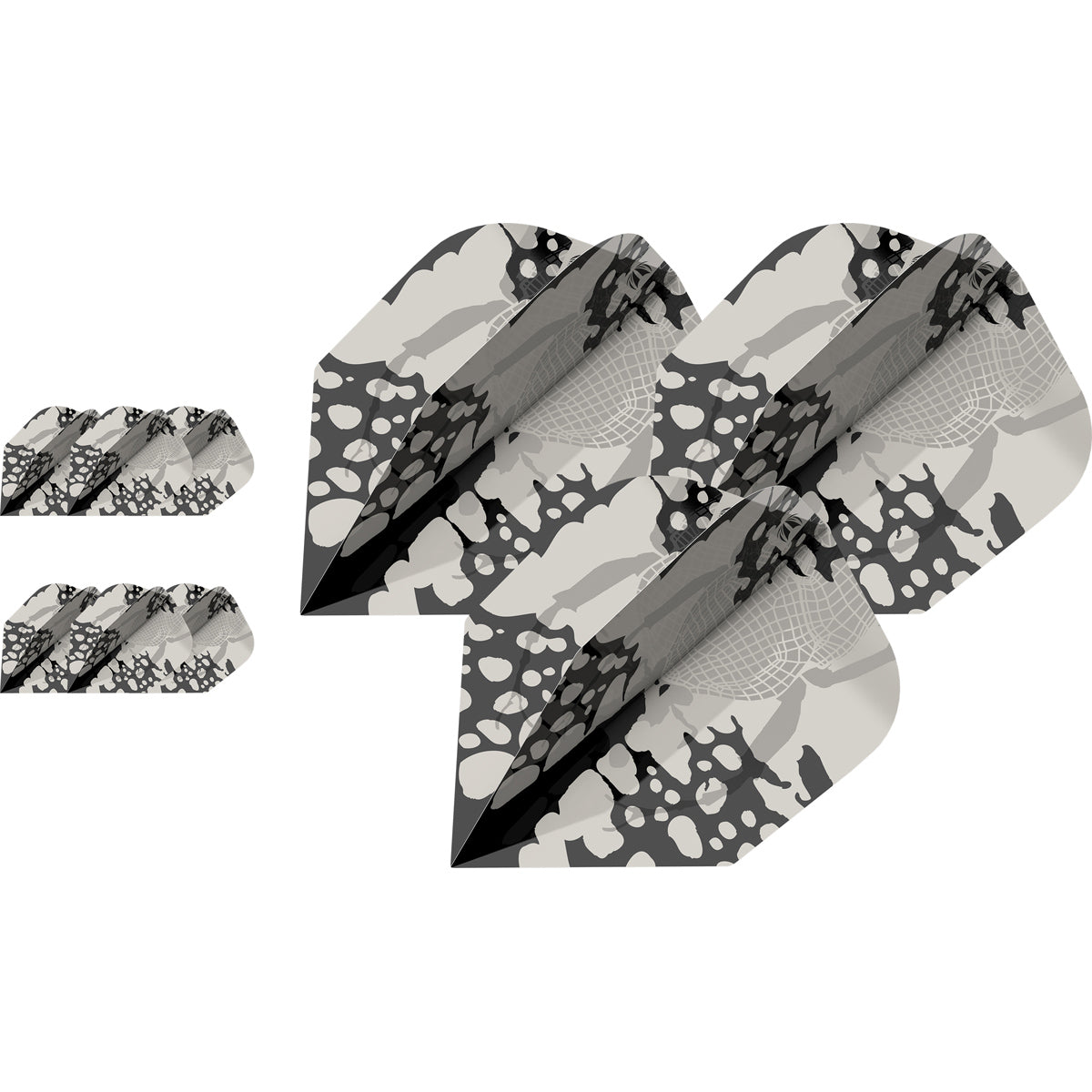 Exo Pro Ultra Dart Flights x 3 Sets by Target image highlighting the compatible Target Exo dart range.