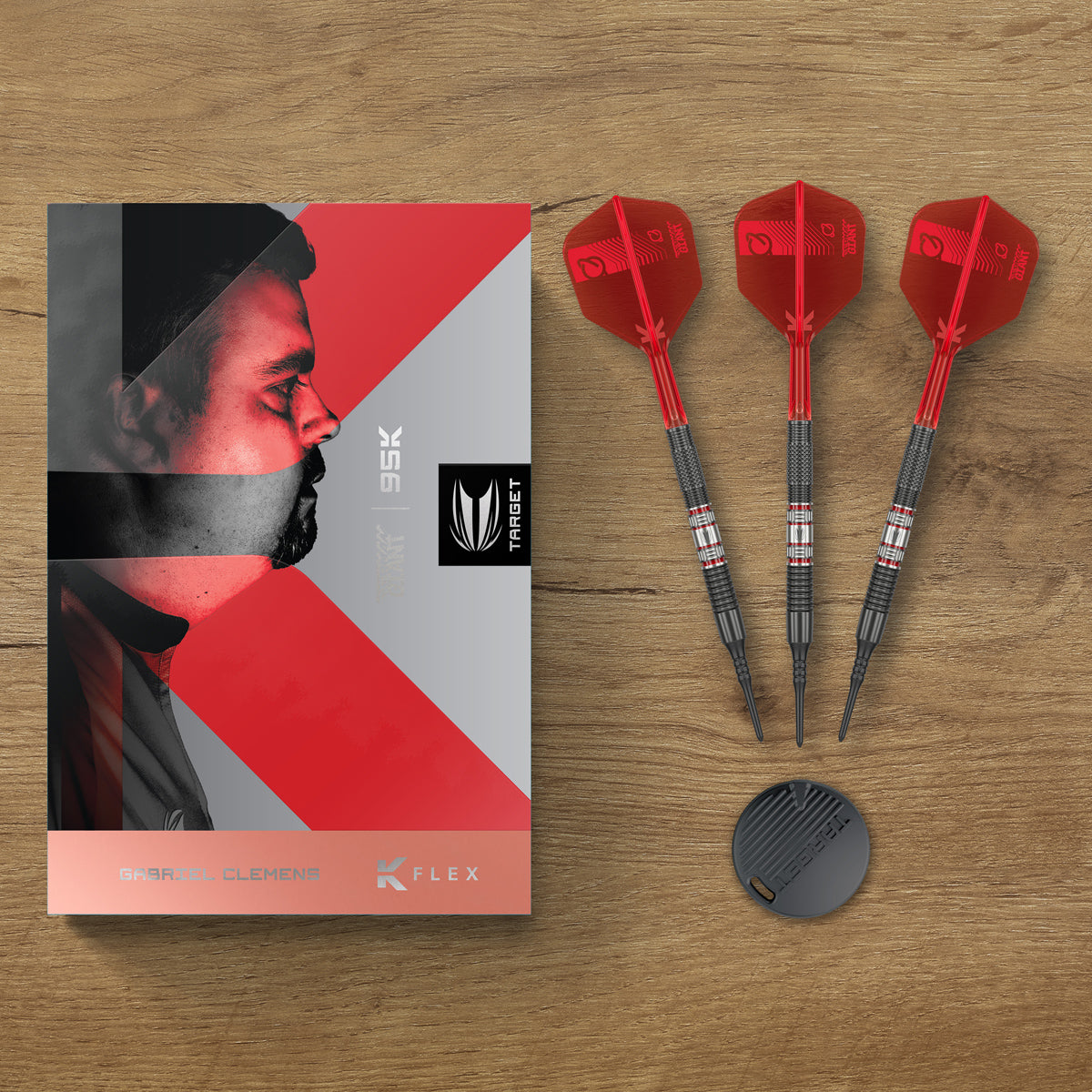 Gabriel Clemens 95K 95% Tungsten Soft Tip Darts by Target – Double