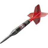 Gabriel Clemens 95K Steel Tip Darts close up image highlighting the barrel grip texture and precision machining detail