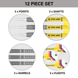 Gabriel Clemens G2 Soft Tip Darts contents image displaying everything included inside the box