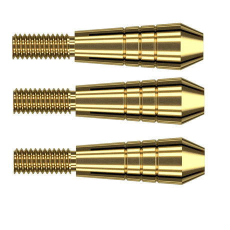 Gold Tops for Heli Ti Taylor Raymond Van Barneveld Dart Stems Shafts main product image showing the replacement tops, packaging, and included contents