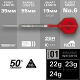 Target Group O 02 Swiss Point 50% Tungsten Steel Tip Darts