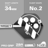Hollywood Action darts flight and shaft specifications image displaying the included setup configuration