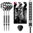 Hollywood Action SP Steel Tip Darts main product image showing the darts, packaging, flights, shafts, and included accessories
