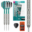 Target Hydro 02 SP Steel Tip Darts main product image showing the darts, packaging, flights, shafts, and included accessories