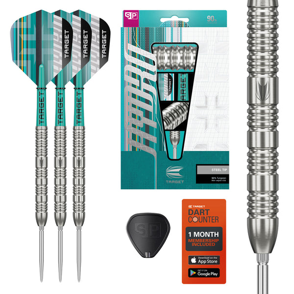 TARGET HYDRO 02 スティールダーツ 21g Target Hydro 02 90% Tungsten SP Steel Tip Darts – Double Top Darts