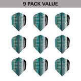 Target Hydro Pro Ultra Dart Flights (3 Sets) image showing the included 9 pack of dart flights.