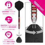 Target Japan Black Marque Spinel Swiss Point 90% Tungsten Steel Tip Darts