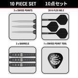 Target Japan Black Marque Eclipse Swiss Point 90% Tungsten Steel Tip Darts