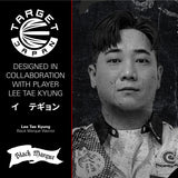 Target Japan Black Marque branding image featuring the Warrior darts collection