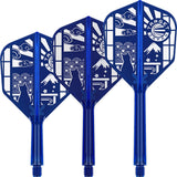 Target Japan Blue Limited Edition K-Flex Integrated Flights & Shafts No6
