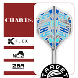 Close up view of the Cathy Leung Charis No.2 K Flex flight profile and printed design