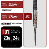 Target Japan Cathy Leung Charis G6 Swiss Point 90% Tungsten Steel Tip Darts