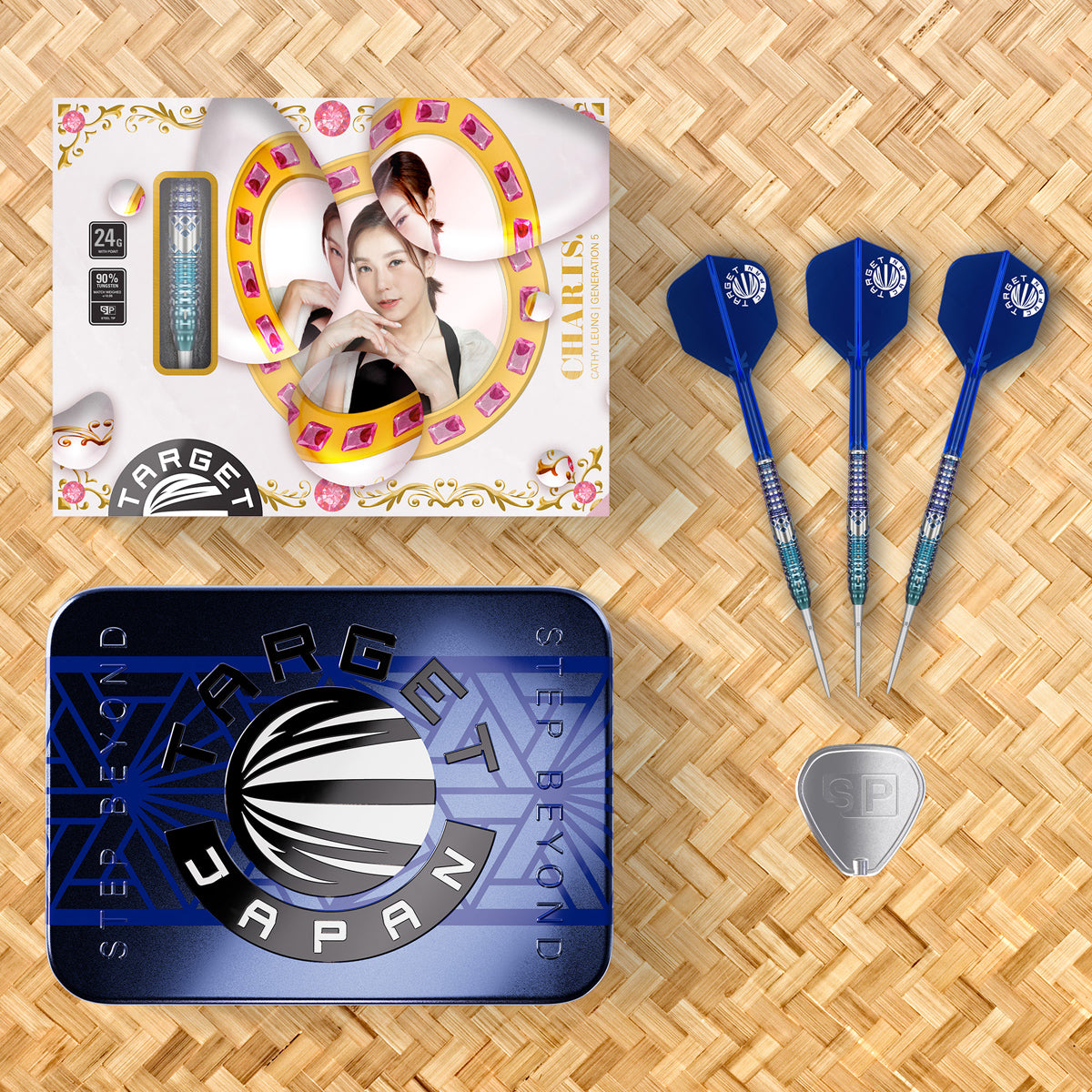 Target Japan Charis G5 90% Tungsten SP Steel Tip Darts – Double