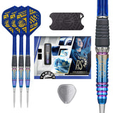 Target Japan Haruki Muramatsu Rising Sun G10 Swiss Point Steel Tip Darts main product image showing the darts, packaging, flights, shafts, and included accessories