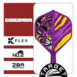 Close up view of the Kasumi Sato Endeavour No.2 K Flex flight profile and construction