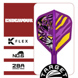 Close up view of the Kasumi Sato Endeavour No.6 K Flex flight profile and construction