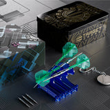 Target Japan Kaze Series Ceros 01 Swiss Point Steel Tip Darts lifestyle image showing a premium darts setup and playing environment