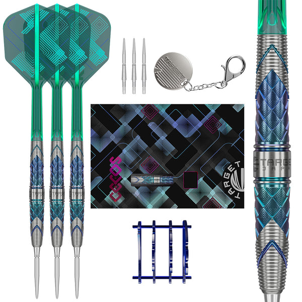 TARGET KAZE Series CEROS 02(数回使用のみ) Target Japan Kaze Series Ceros 02 90% Tungsten SP Steel Tip Darts