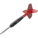 Target Japan Kosuzu Iwao Diamond G4 Swiss Point Steel Tip Darts close up image highlighting the barrel grip texture, coating, machining, and design details