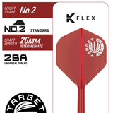 Target Japan Kosuzu Iwao Diamond G4 Swiss Point Steel Tip Darts image displaying the included flight and shaft configuration