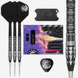 Image of the Target Japan Mitsumasa Hoshino Pyro G12 Swiss Point 90% Tungsten Steel Tip Darts displayed for retail sale with product packaging