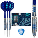 Target Japan Mizu 03 Swiss Point Steel Tip Darts main product image showing the darts, packaging, flights, shafts, and included accessories